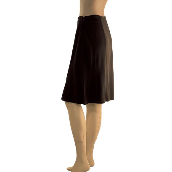 INC INTERNATIONAL CONCEPT Women's Skirt Brown Jersey Knit Flare Midi Size PM - Picture 6 of 14